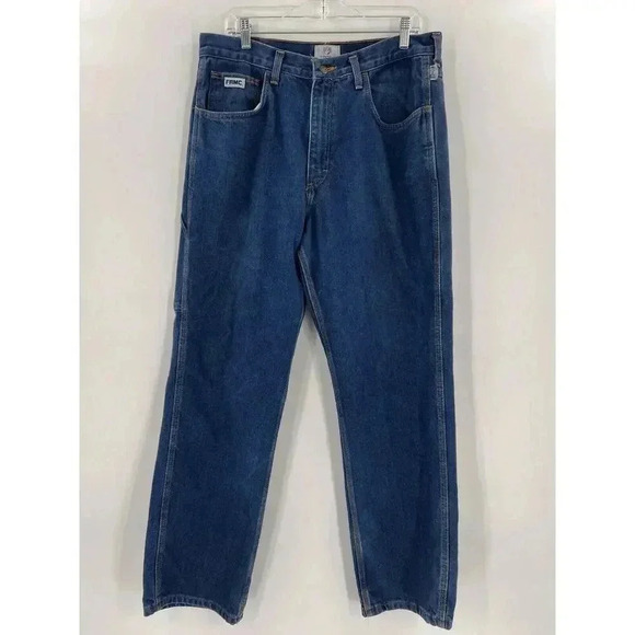 Tyndale FRMC Jeans Flame Resistant Pants F290T Blue Relaxed Carpenter 36x32 EUC - Picture 5 of 16